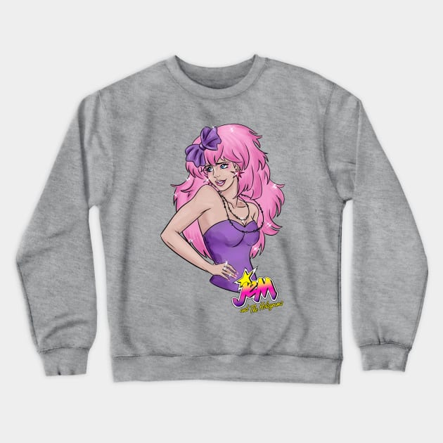 Jem And The Holograms Crewneck Sweatshirt by OCDVampire